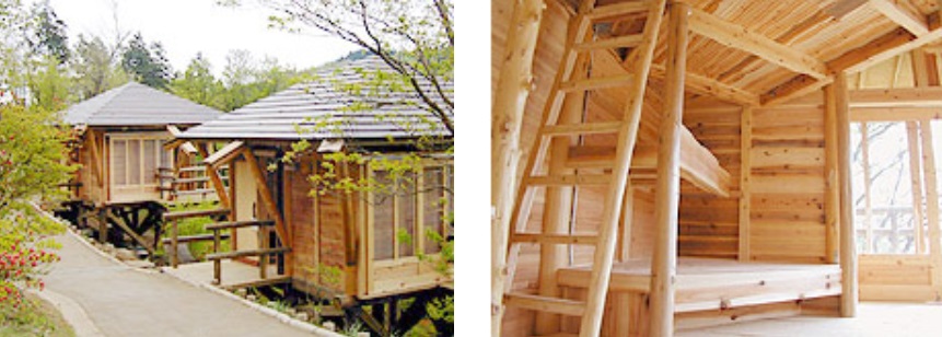 千早赤坂村金剛山キャンプのミニロッジ