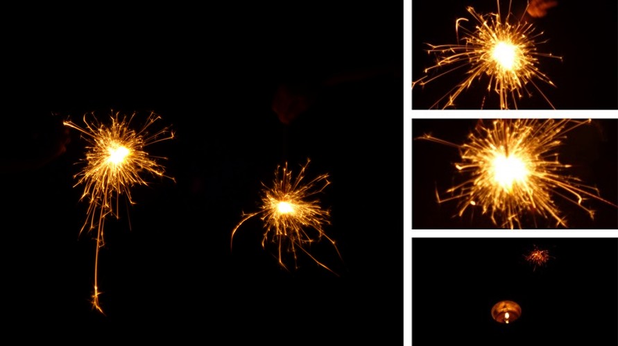 はじめてのキャンプ場にあった広場で静かに花火大会